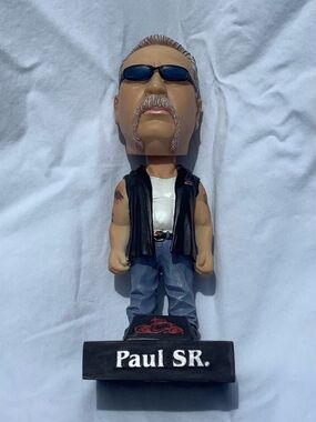 Paul SR. Bobblehead Action Figure - Black Vest, Blue Jeans